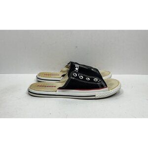 Converse All Star Cut Away Womens Size 8.5 Slip On Sandals Shoes Black